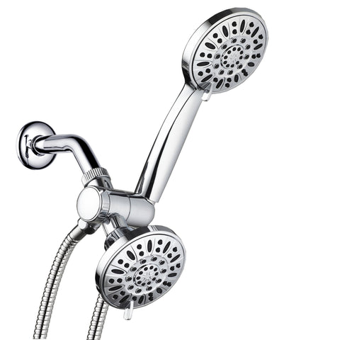 AquaDance® 3323 Total Chrome Premium High Pressure 48-setting 3-Way Combo for The Best of Both Worlds – Enjoy Luxurious 6-setting Rain Shower Head and 6-Setting Hand Held Shower Separately or Together