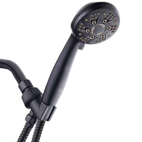 AquaDance® HL0805ORB High Pressure 6-Setting Oil Rubbed Bronze Handheld Shower with Hose for the Ultimate Shower Experience! Officially Independently Tested to Meet Strict US Quality & Performance Standards!