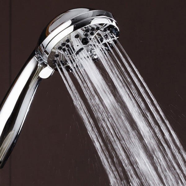AquaDance® HL0805CP High Pressure 6-Setting 3.5" Chrome Face Handheld Shower with Hose for the Ultimate Shower Experience! Officially Independently Tested to Meet Strict US Quality & Performance Standards!