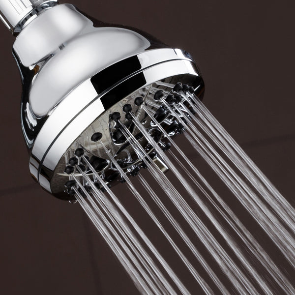 AquaDance® 3301 Chrome Finish 6-Setting Shower Head for Maximum Power. Enjoy Spiral High Performance Luxury Even Under Low Water Pressure!