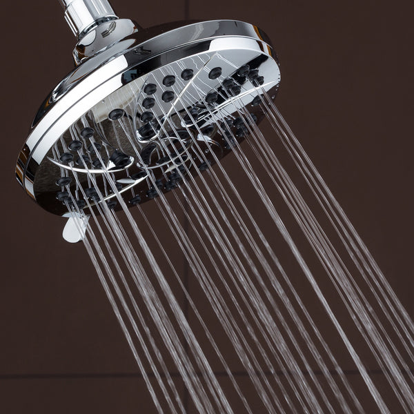 AquaDance® 3307 High Pressure 6-inch / 6-Setting Premium Rain Shower Head by AquaDance for the Ultimate Shower Spa Experience! Officially Independently Tested to Meet Strict US Quality & Performance Standards!