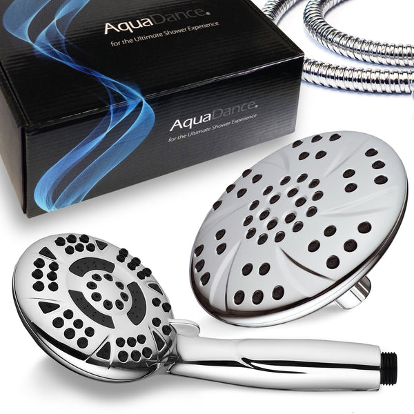 AquaDance® 3329 High Pressure 6-inch / 3-way Premium Rain & Handheld Shower Head Combo by AquaDance for the Ultimate Spa Experience! Officially Independently Tested to Meet Strict US Quality & Performance Standards