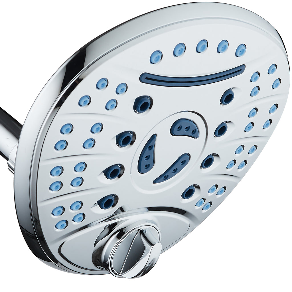 8 Traditional Round Rainfall Shower Head - 2.5 gpm - Chrome 8 Traditional Round Rainfall Shower Head - 2.5 gpm - Chrome