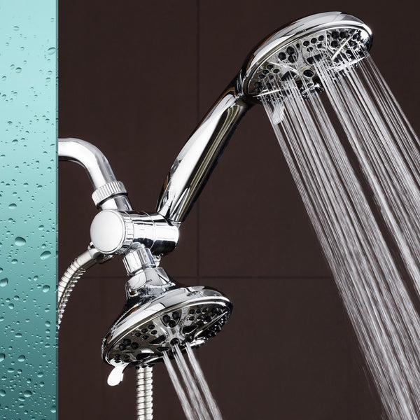 AquaDance® 3324 Giant 5" 30 Mode All Chrome 3-way High Power Combo. Use Shower Head & Handheld Separately or Together! Officially Independently Tested to Meet Strict US Quality & Performance Standards!