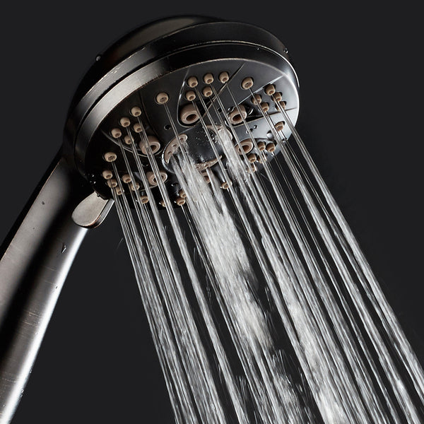 AquaDance® 7312 High Pressure 6-Setting Oil Rubbed Bronze Handheld Shower with Hose for the Ultimate Shower Experience! Officially Independently Tested to Meet Strict US Quality & Performance Standards!