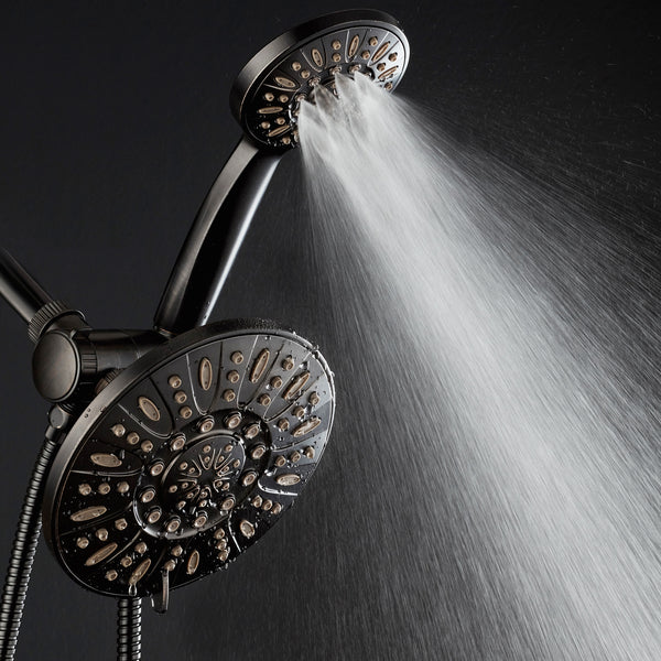 AquaDance® 7328 7" Premium High Pressure 3-Way Rainfall Combo for The Best of Both Worlds – Enjoy Luxurious Rain Showerhead and 6-Setting Hand Held Shower Separately or Together – Oil Rubbed Bronze Finish