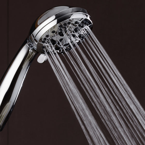 AquaDance® 3312 High Pressure 6-Setting 3.5" Chrome Face Handheld Shower with Hose for the Ultimate Shower Experience! Officially Independently Tested to Meet Strict US Quality & Performance Standards!